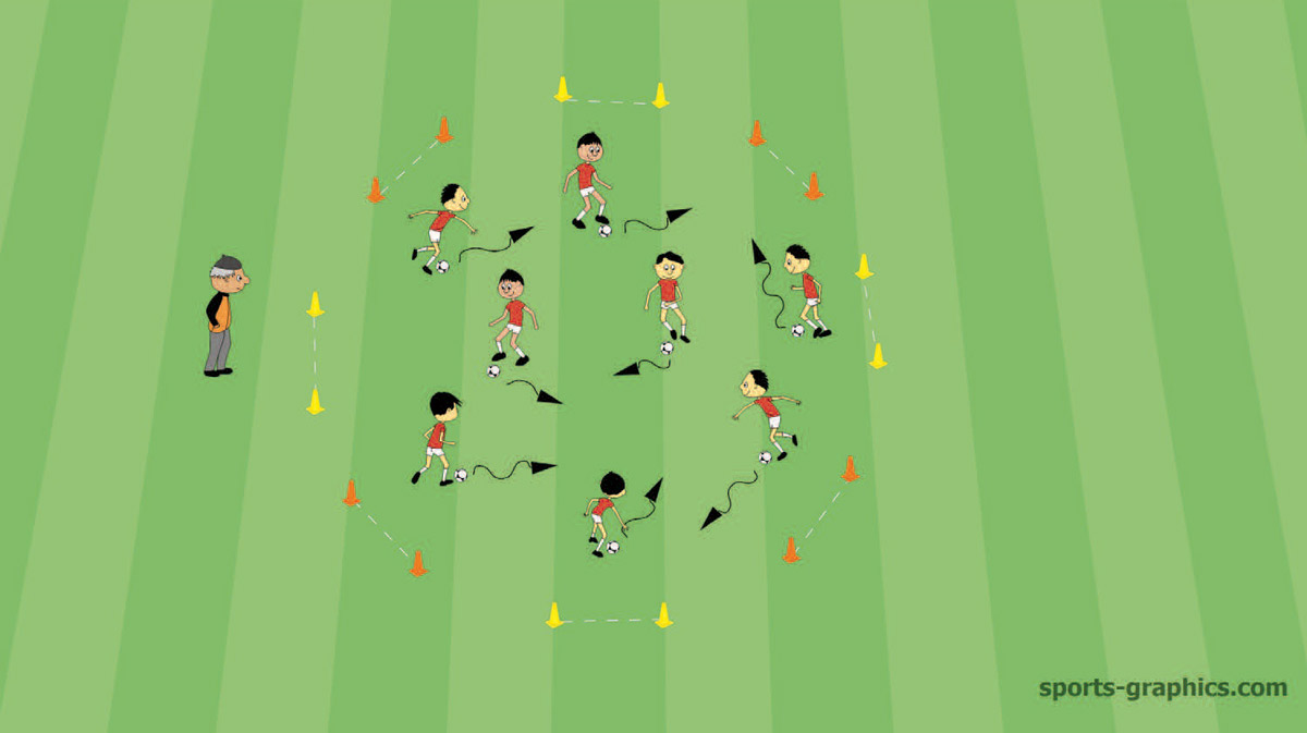 Soccer Drill for Kids - Goal Hunt