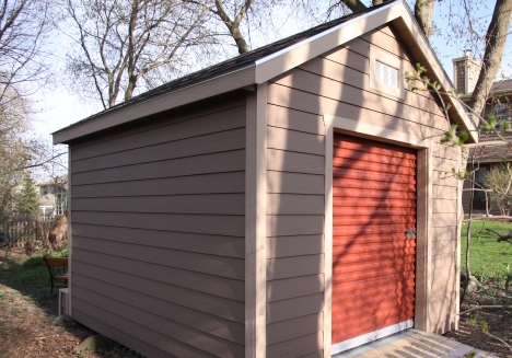 Custom shed roll up door