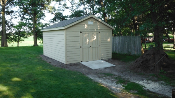 Custom shed siding