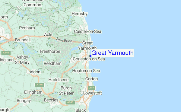 Great Yarmouth Location Map