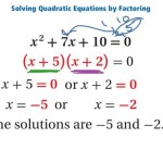 How To Solve A Quadratic Equation Steps