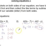 How To Solve Equations With Brackets On Both Sides