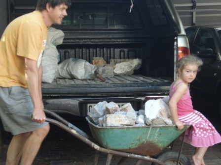 Carting rubble and live load