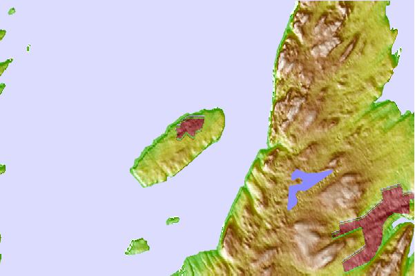 Tide stations located close to Bell Island, Newfoundland