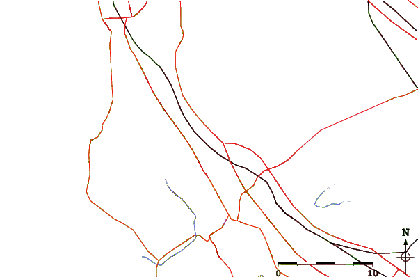 Roads and rivers around Burlingame