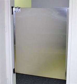 half size cfe doors for restaurants stainless steel door.