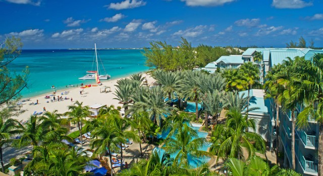 Beach view at The Westin Grand Cayman Island Seven Mile Beach Resort