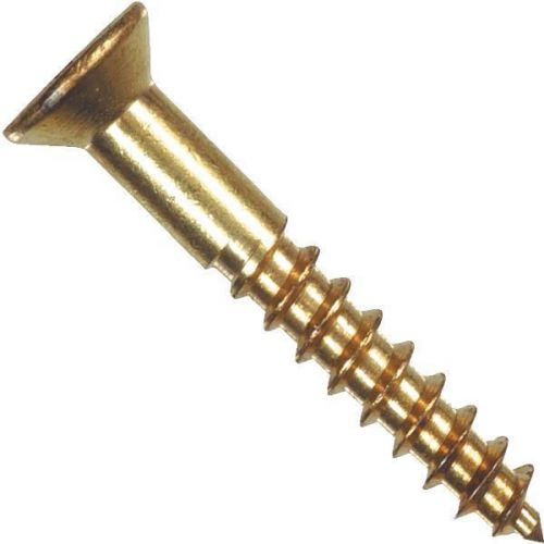 Phillips Flat Head Brass Wood Screw-8X1-1/4FL BRS WOOD SCREW