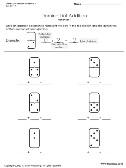 14 Best Images of Domino Math Worksheet Kindergarten - Bingo Marker ... image.