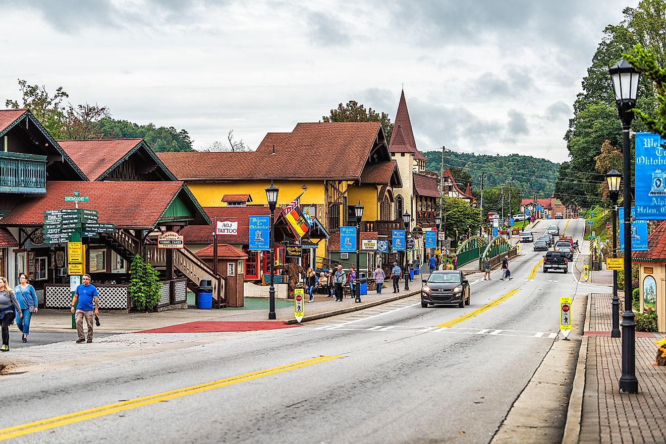 The charming town of Helen, Georgia. Editorial credit: Kristi Blokhin / Shutterstock.com.