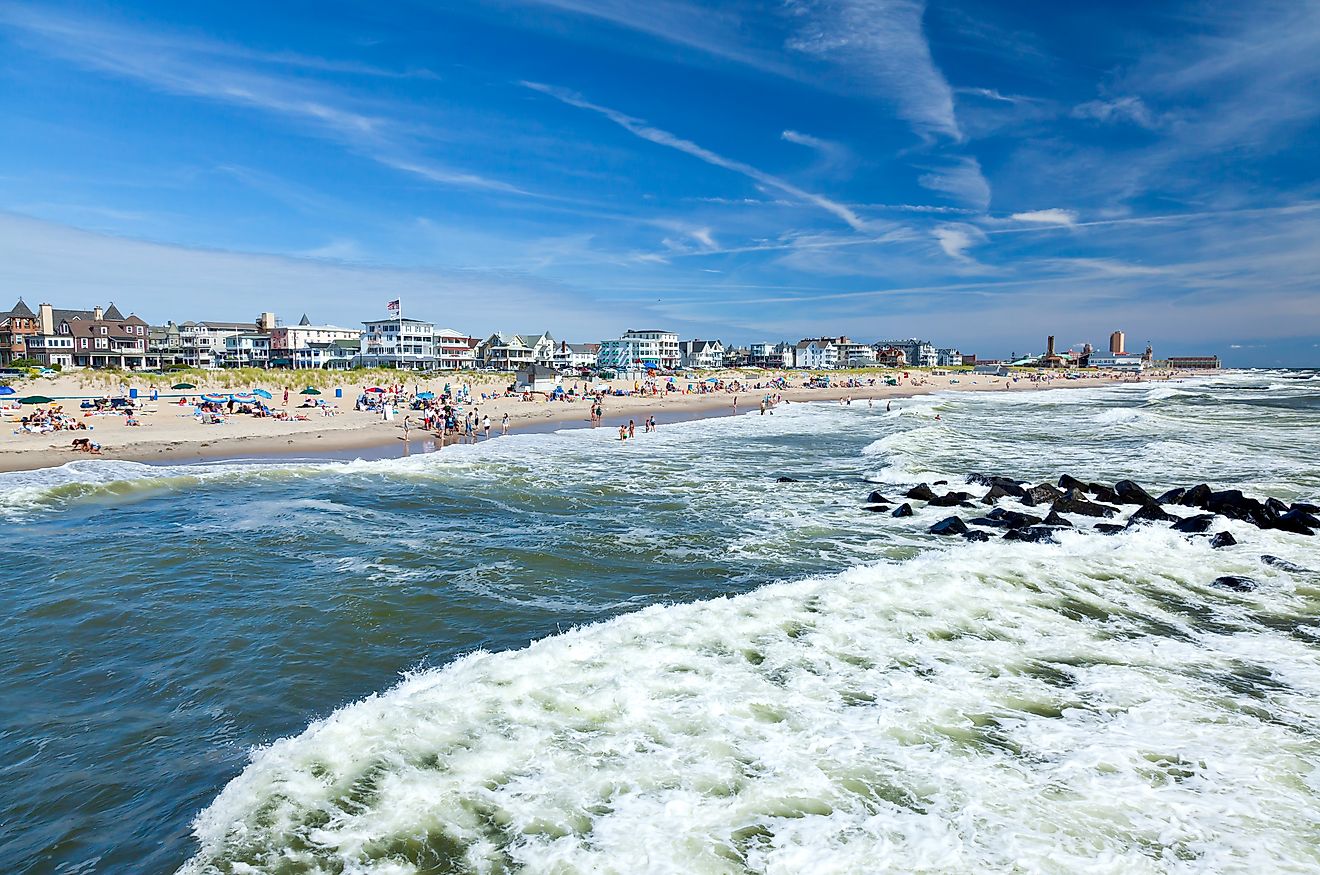 The beach in Ocean Grove, New Jersey.