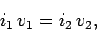 \begin{displaymath}
i_1\,v_1= i_2\,v_2,
\end{displaymath}