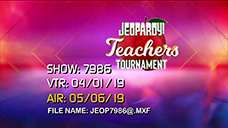 [Jeopardy! 2019 Teachers Tournament - Title Slate]