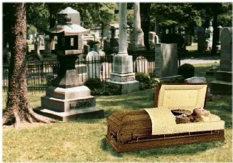 An exclusive photograph of Mr. Petty's funeral