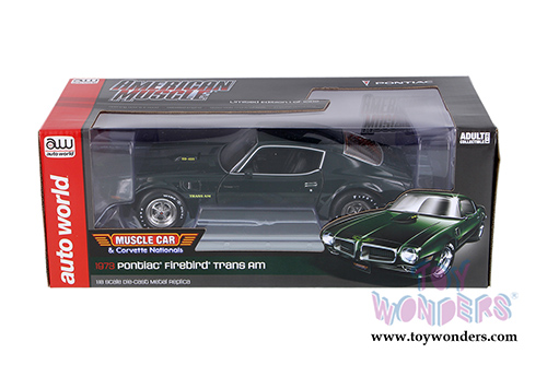 Auto World - Pontiac® Firebird® Trans Am Hardtop (1973, 1/18 scale diecast model car, Brewster Green) AMM1109