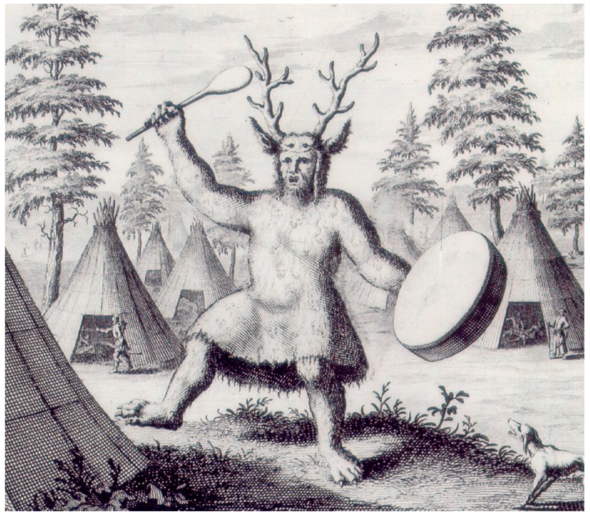 ‘Tungus Shaman; or, Priest of the Devil’, Nicolaes Witsen, ‘Nord en Oost Tartarye’ (1692).