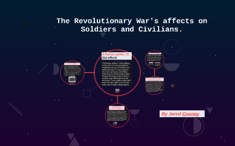 The Revolutionary wars' affect's on Soldiers and civilians. by Bob Connor