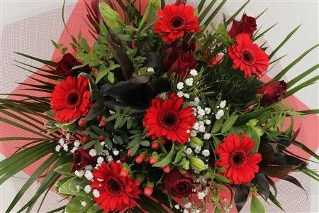 Bouquet with Red Flowers