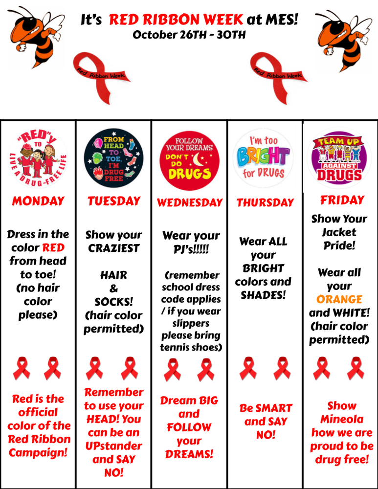 Red Ribbon Week Template