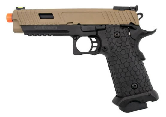 Valken BY HICAPA CO2 Blowback Airsoft Pistol - Tan/Black