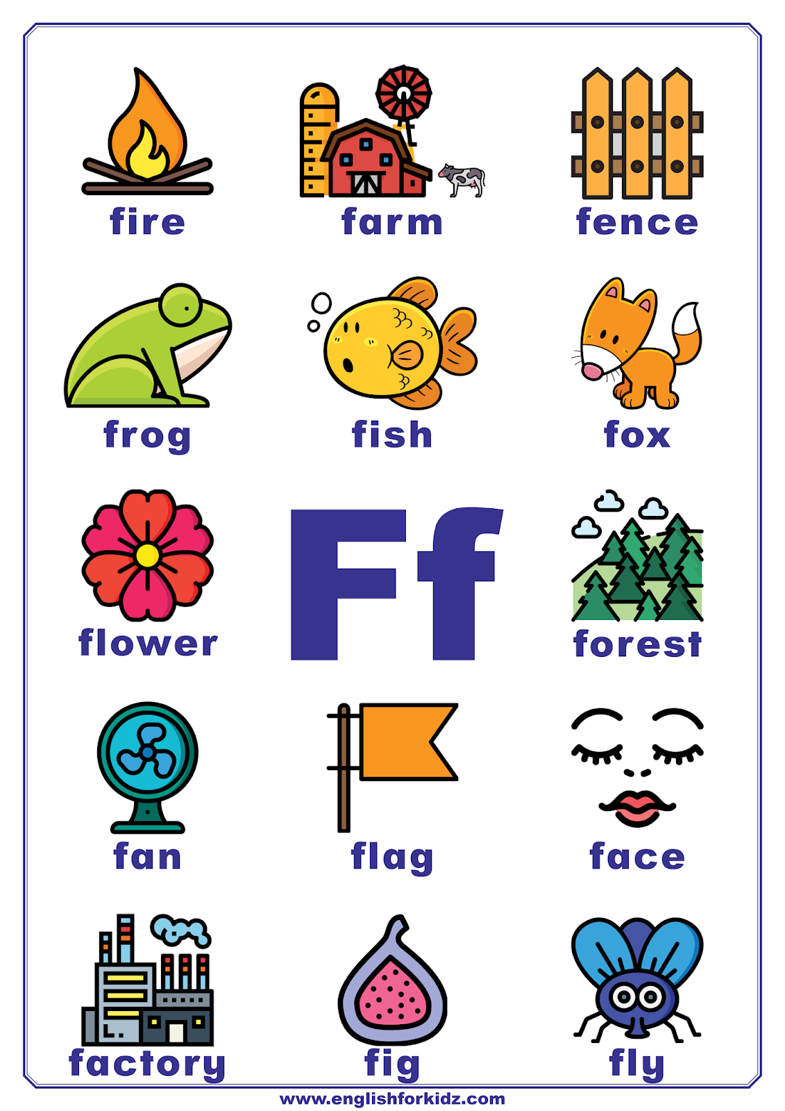 Pictures Starting With Letter F