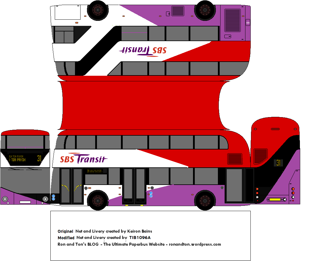 Printable Paper Models Buses