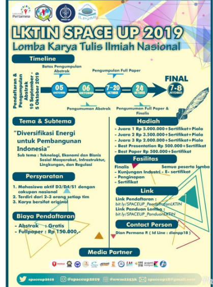 Lomba Karya Tulis Ilmiah Dan Desain Poster Nasional 2019 Info Lomba