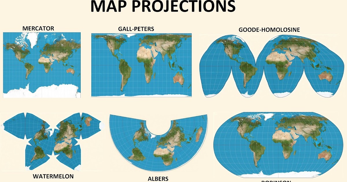 Different World Map Types