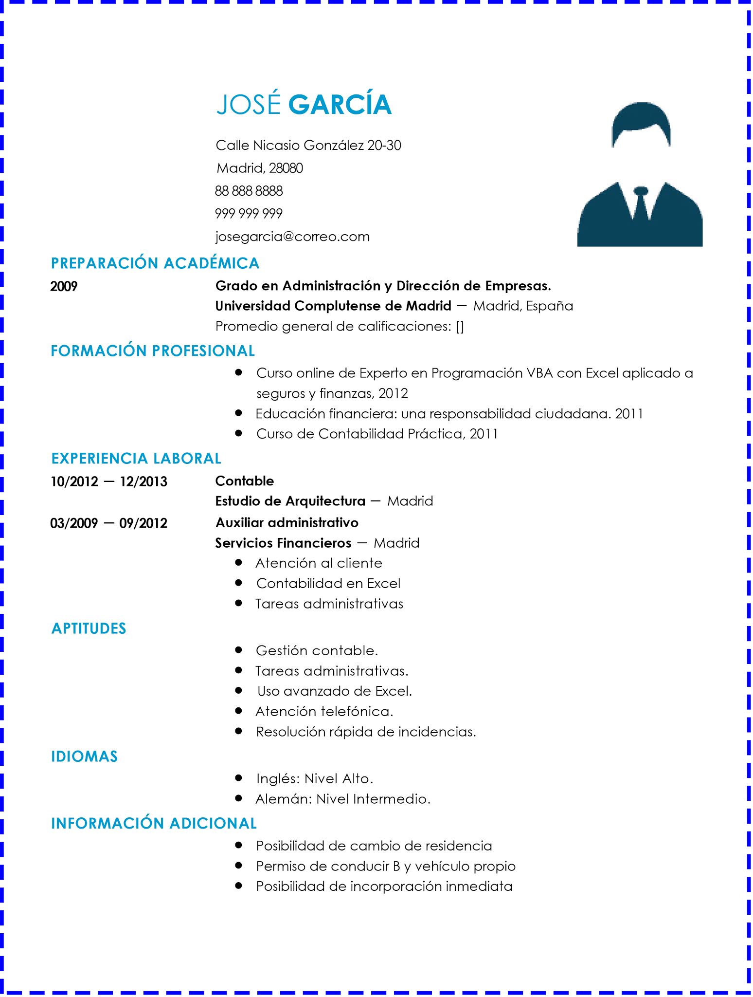 Curriculum Vitae Para Descargar Y Completar - Birthday Letter