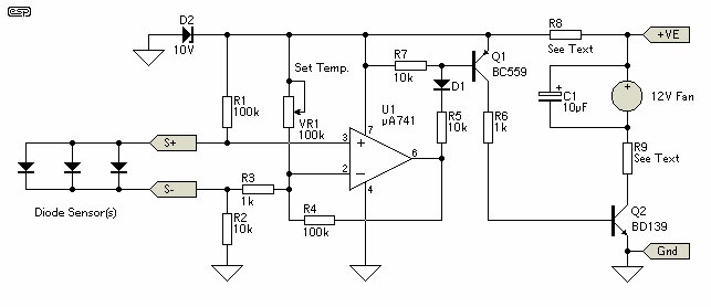 Schematic Diagram: Thermal Fan Controller