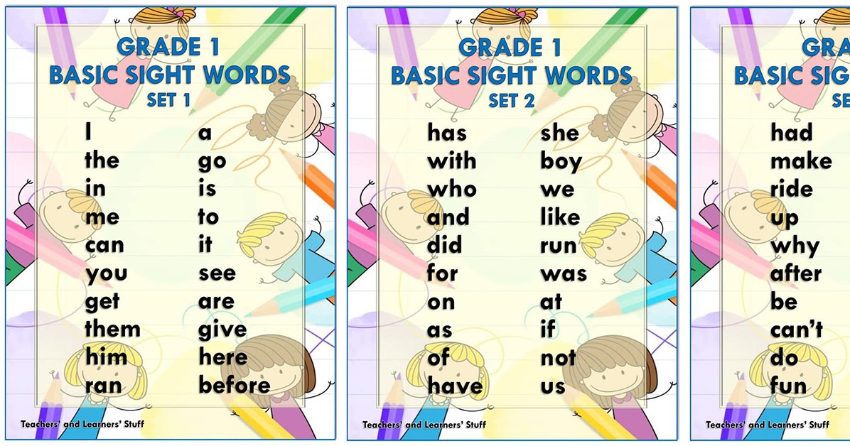 BASIC SIGHT WORDS (Grade 1) Free Download