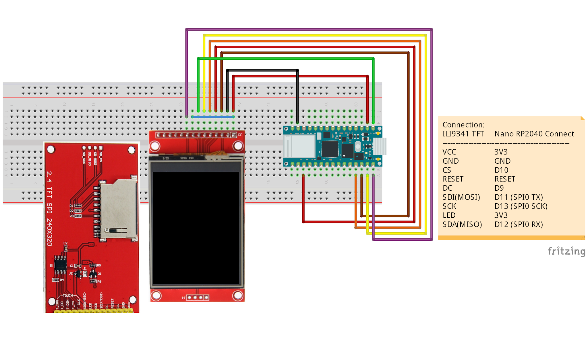 Arduino Nano Pinout Tft 2 2 Spi 240x320 Display W Arduino Nano - Vrogue