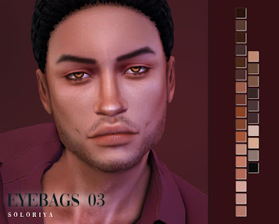 soloriya: Beards 03-04, dimples 01, eyebags 03, eyebrows 07, nosemask ...