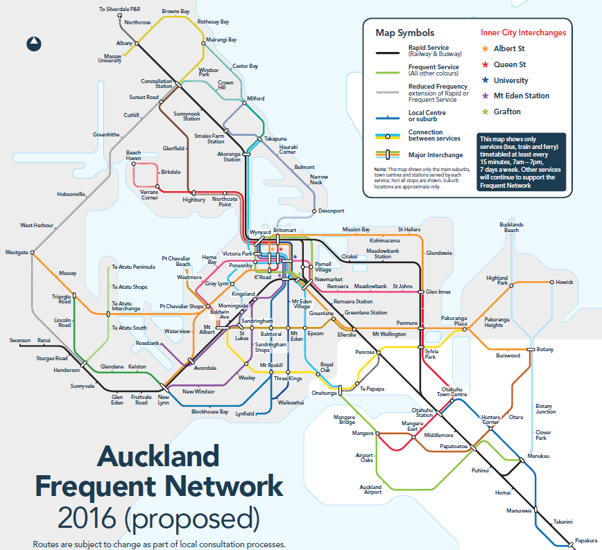 Auckland Hop On Hop Off Bus Map