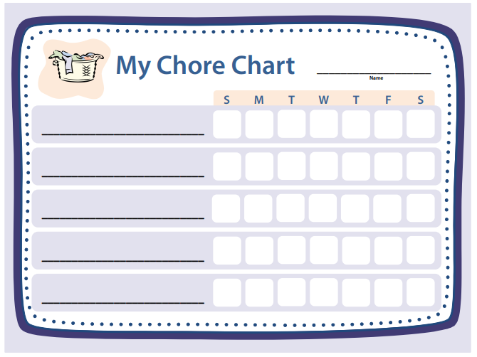 Chore Charts Templates Free ~ Medical Resume