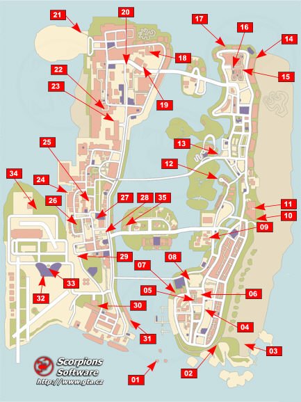 GTA Vice City Rampage Map