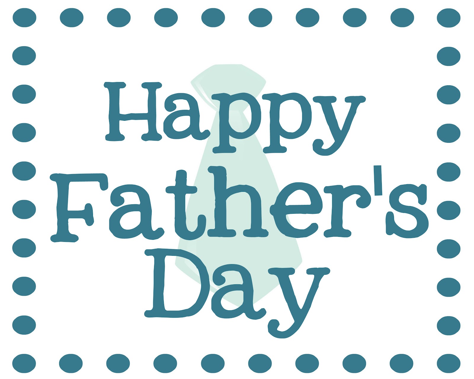 Happy Father's Day Word Clip Art