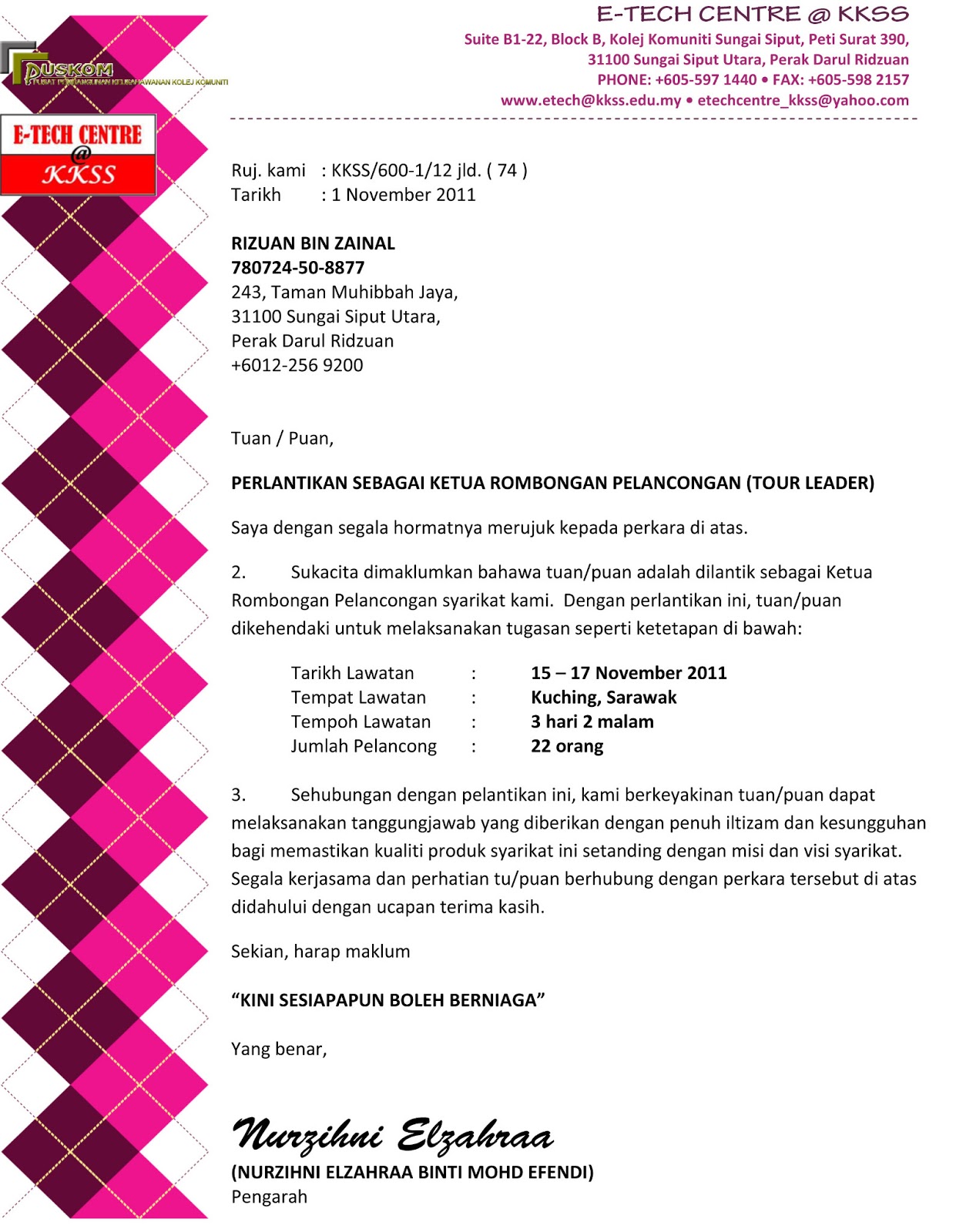 Contoh Surat Offer Letter Contoh Surat Minat Letter Of Intent In Images