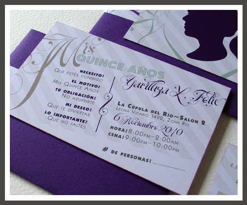 Lizzy B Loves ·:}: a modern quinceañera invitation