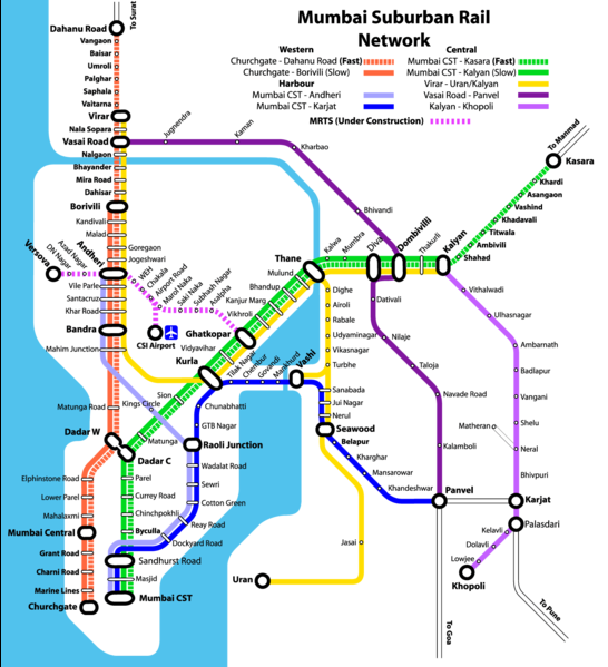 Mumbai MMTS Local Train Timings, Route Map,Time table - Customer ...