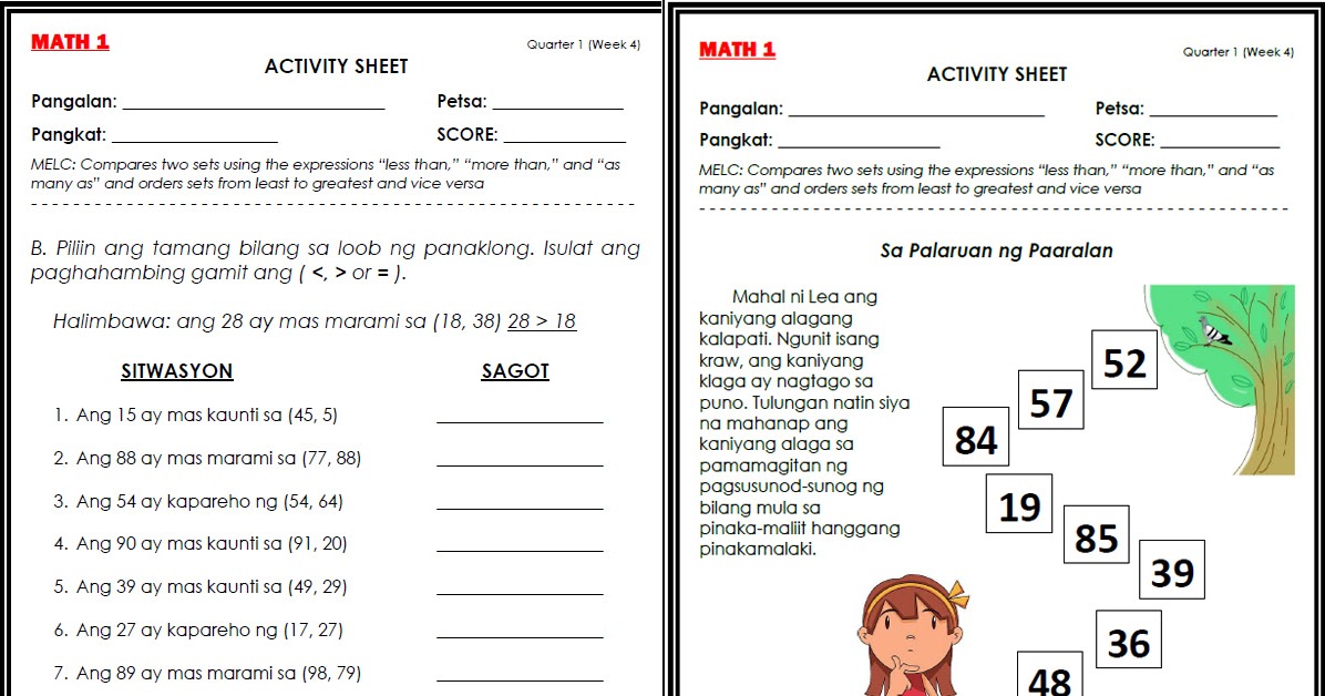 Deped Learning Activity Sheets Las Sample Template Rezfoods Resep - Vrogue