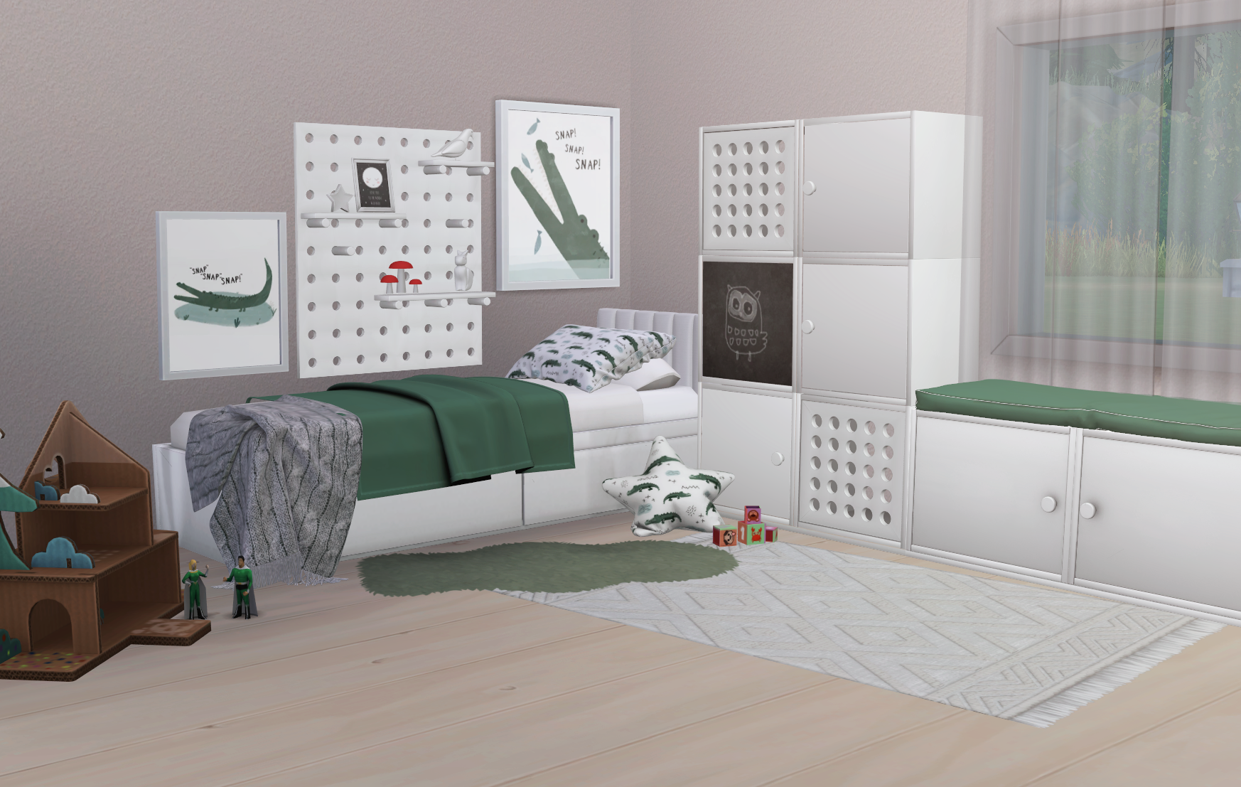 Sims 4 Margo Bedroom - Mel Bennett