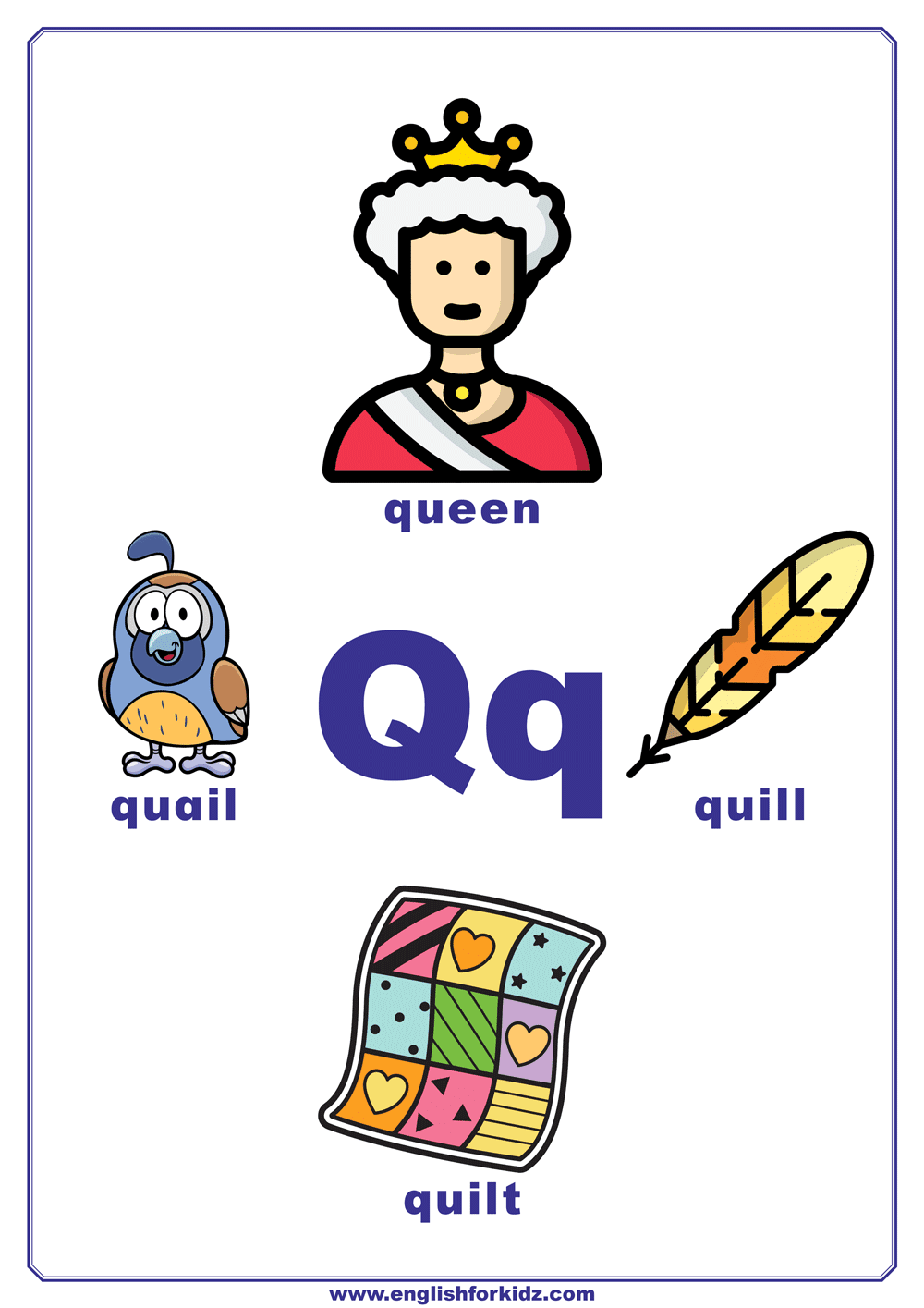 Letter Q Words For Kids