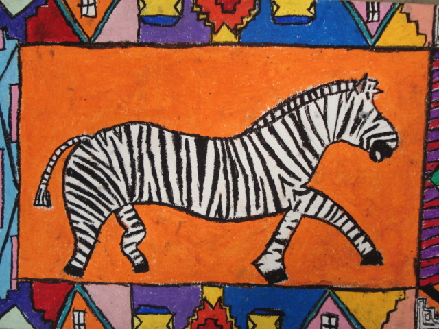 a faithful attempt: Ndebele African Animal Drawings