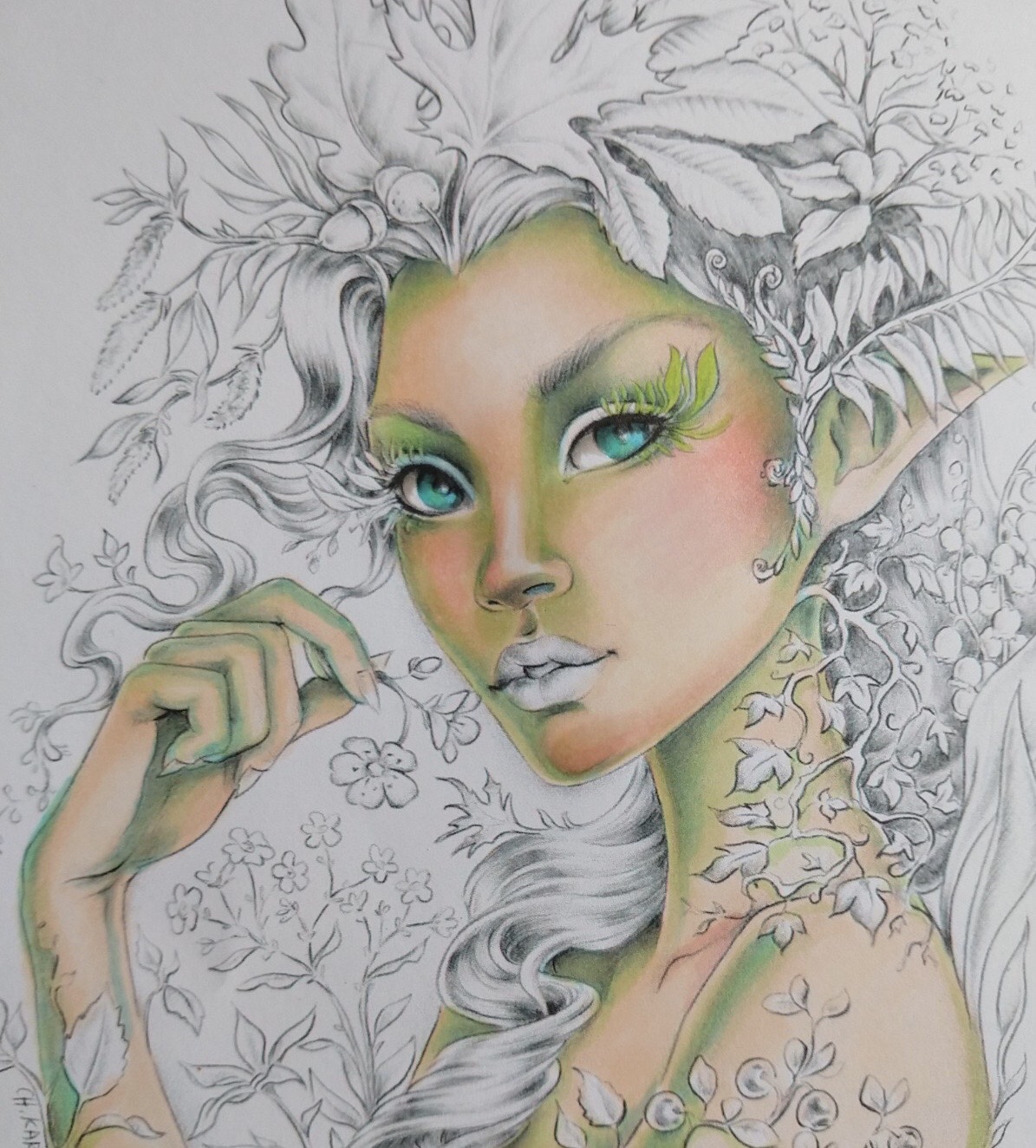 Copic Marker Europe: Forest Fairy in Copic Markers and Coloured Pencils