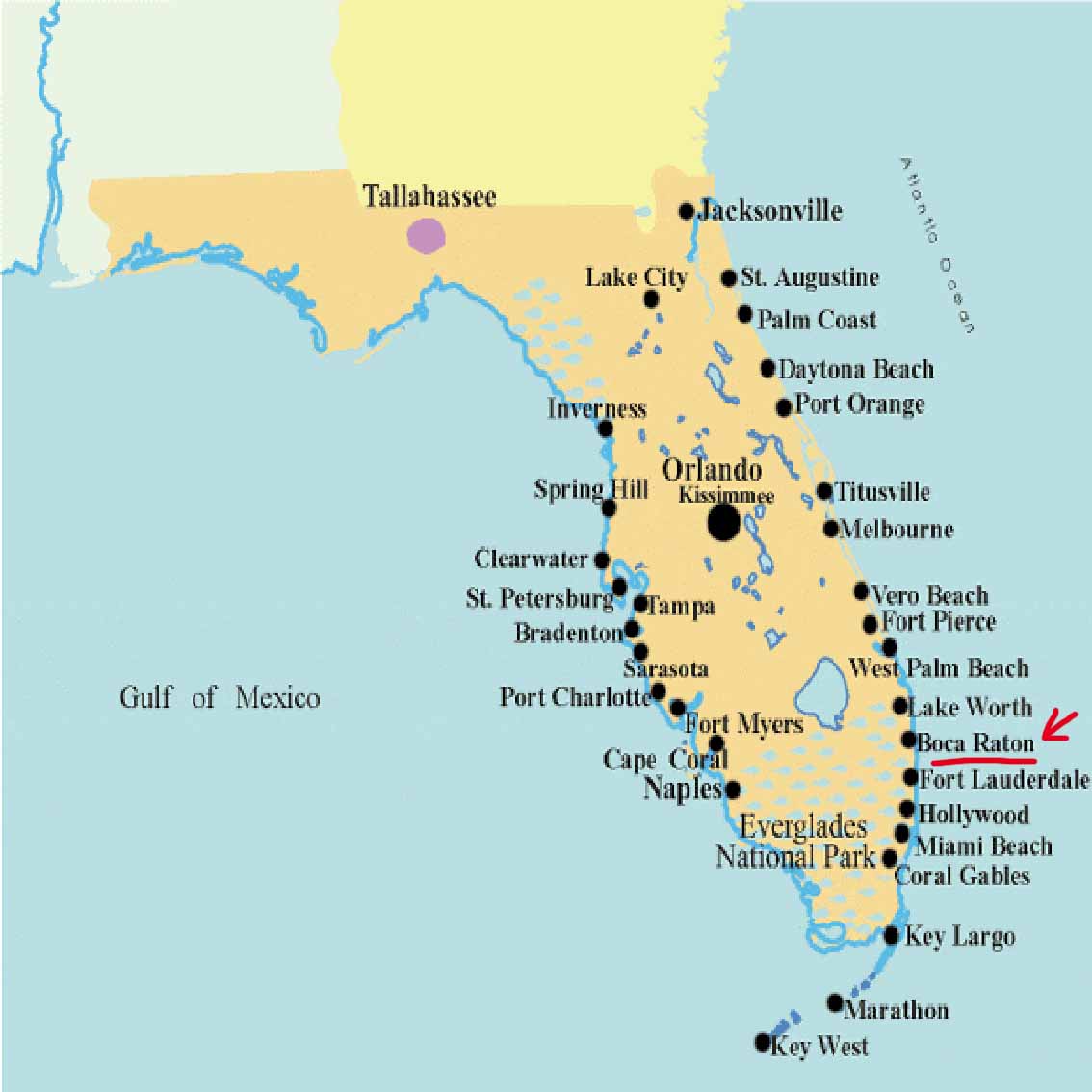 List 93+ Pictures Mapa De La Florida Con Condados Y Ciudades Full HD ...