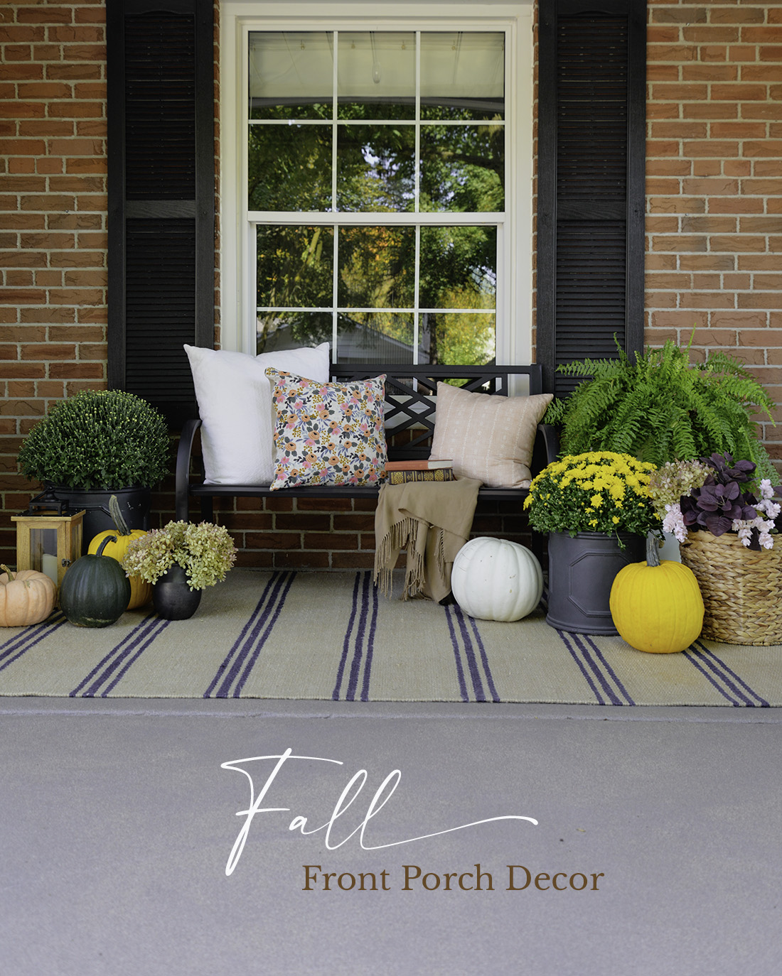 Wood Fall Porch Decorating Ideas