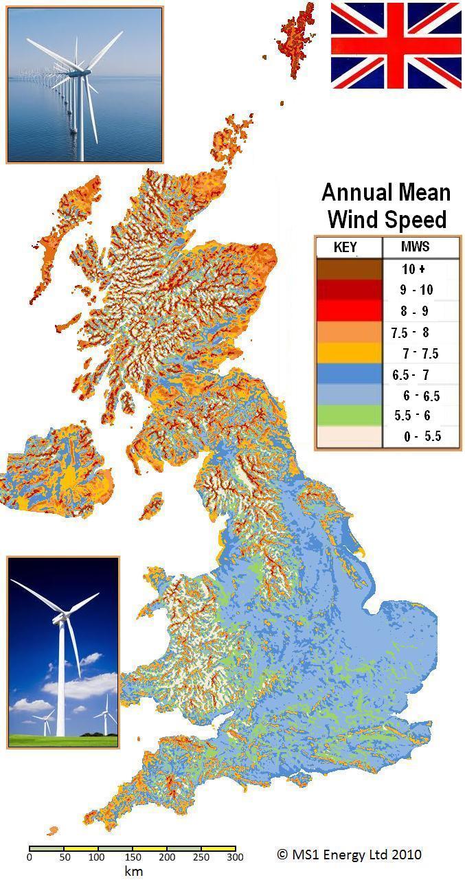 Uk Wind Energy Map