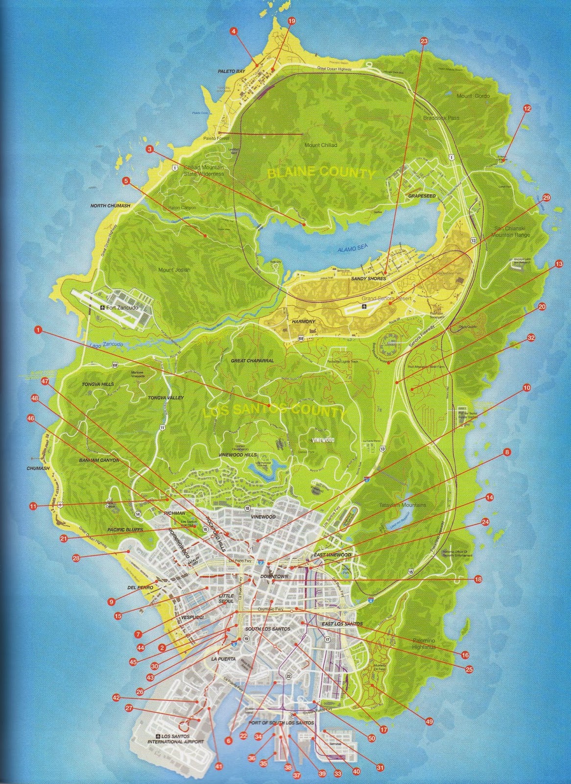 GTA 5 - Walkthrough, Guide, Secrets & Easter Eggs: Stunt Jump Locations ...