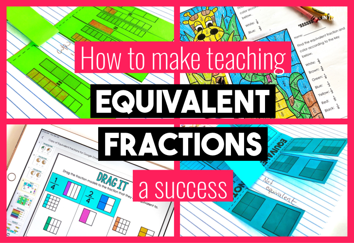 How to make teaching equivalent fractions a success - Glitter in Third